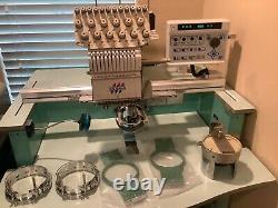 Tajima TMEX-C1201, 12 Needle, Single Head Industrial Embroidery Machine / hats