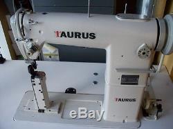 Taurus 810 narrow post bed, roller feet industrial sewing machine with servo