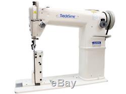 TechSew 810 Post Bed Industrial Sewing Machine with Assembled Table & Servo Motor