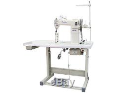 TechSew 810 Post Bed Industrial Sewing Machine with Assembled Table & Servo Motor