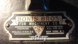 The Bonis Brothers Fur Leather Sewing Machine Corporation GE Motor J&K Cast Iron