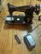 Totally Restored All Metal Sewing Machine. Leather Canvas. Made In Japan. XD