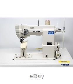 Tysew TY-14400P-1 Heavy Duty Post Arm Bed Wheel Feed Industrial Sewing Machine