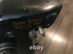 Union Special Forty One Three 41300 Cup Feed Sewing Machine Fur Gloves Seaming
