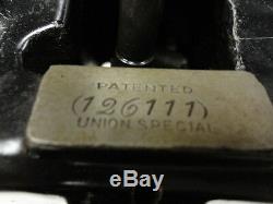 Union Special Vintage 11900 side wheel cylinder twin needle machine, AS IS