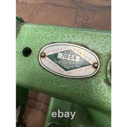 United States Blind Stitch Sewing Machine Model 718-C-6 Industrial Green Vintage