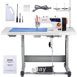 VEVOR 5000s. P. M 550W Industrial Lockstitch Sewing Machine Servo Motor with Stand