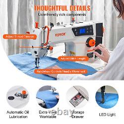 VEVOR 5000s. P. M 550W Industrial Lockstitch Sewing Machine Servo Motor with Stand