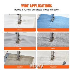 VEVOR 550W Industrial Lockstitch Sewing Machine Servo Motor not with Stands