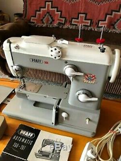 VINTAGE Ca. 1960's PFAFF 360 AUTOMATIC INDUSTRIAL STRENGTH SEWING MACHINE