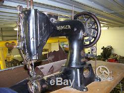 Vintage Singer 45k53 Large Industrial Leather Sewing Machine Works