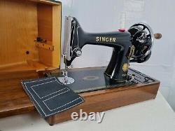 VINTAGE SINGER 99K HANDCRANK SEWING MACHINE, FULL SERVICE, for Leather Upholstery