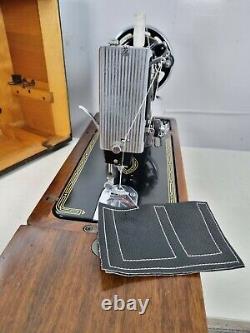 VINTAGE SINGER 99K HANDCRANK SEWING MACHINE, FULL SERVICE, for Leather Upholstery