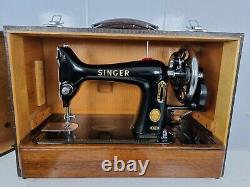 VINTAGE SINGER 99K HANDCRANK SEWING MACHINE, FULL SERVICE, for Leather Upholstery