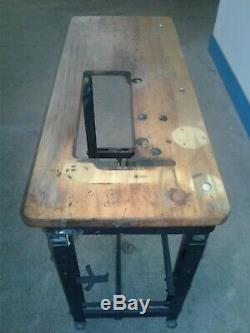 VINTAGE Singer Industrial Sewing Machine Table and Top. Our #2
