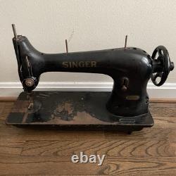 Vintage 1910 Singer 31-15 Industrial Sewing Machine Antique Straight Stitch