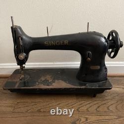 Vintage 1910 Singer 31-15 Industrial Sewing Machine Antique Straight Stitch