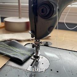 Vintage 1910's Singer 31-15 Industrial Sewing Machine Table Servo Tested