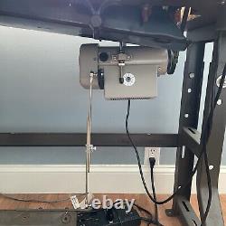 Vintage 1910's Singer 31-15 Industrial Sewing Machine Table Servo Tested