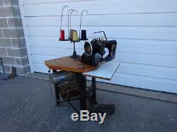 Vintage 1940s UNION SPECIAL 35800 YZ Warship Fell Seam Industrial Sewing Machine