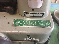 Vintage Antique Chandler CLECO Button Sewing Machine with Stand Motor Pedal 475P