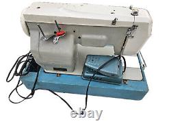 Vintage DOMESTIC #1366 Portable Heavy Duty Industrial Sewing Machine JAPAN
