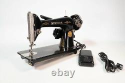 Vintage Early 1931 Singer 66 Sewing Machine Foot Pedal & Attachments Industrial