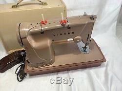 Vintage Heavy Duty Singer Model 328K Sewing Machine Leather Upholstery Denim