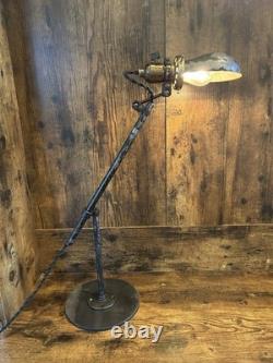 Vintage Industrial Sewing Machine Lamp Singer Light Cast Iron Steel