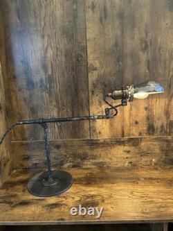 Vintage Industrial Sewing Machine Lamp Singer Light Cast Iron Steel