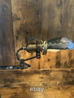 Vintage Industrial Sewing Machine Lamp Singer Light Cast Iron Steel