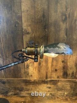 Vintage Industrial Sewing Machine Lamp Singer Light Cast Iron Steel