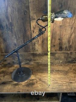 Vintage Industrial Sewing Machine Lamp Singer Light Cast Iron Steel
