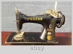 Vintage Industrial Sewing Machine Model prazak 52 class -6 needle