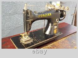 Vintage Industrial Sewing Machine Model prazak 52 class -6 needle