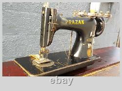 Vintage Industrial Sewing Machine Model prazak 52 class -6 needle