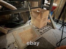 Vintage Industrial Sewing Machine Singer one needle with table platform