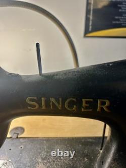Vintage Industrial Singer Sewing Machine Great Working Condition