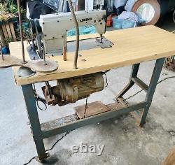 Vintage JUKI DDL-5550 Industrial Lockstitch Sewing Machine Workstation