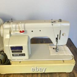 Vintage Necchi 522 Sewing Machine Heavy Duty Semi Industrial Straight Zig Zag