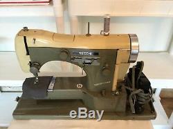 Vintage Necchi Supernova Sewing Machine Italy HEAVY DUTY INDUSTRIAL Tested