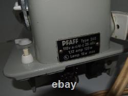 Vintage PFAFF 260 Sewing Machine Germany High Speed Heavy Duty Semi Industrial