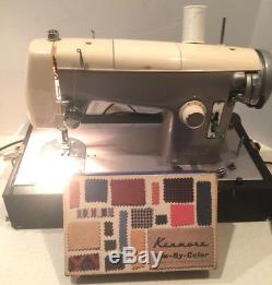 Vintage SEARS KENMORE 158.523 Zig Zag Heavy Duty All Steel Sewing Machine withCase