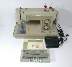 Vintage Sears Kenmore 5186 Sewing Machine with Foot Pedal & Case Tested
