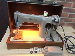 Vintage Singer 201, 201K Aluminium Body Semi-Industrial electric sewing machine