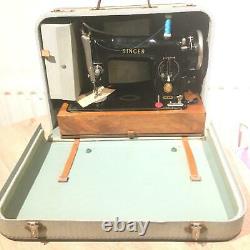 Vintage Singer 215G Heavy Duty Semi Industrial Leather Sewing Machine