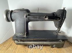 Vintage Singer 241-11 Heavy Duty Commercial Sewing Machine For Leather Stitching