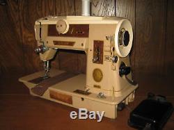Vintage Singer 401A Heavy Duty Industrial Sewing Machine w Foot Pedal