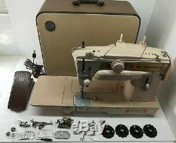 Vintage Singer Sewing Machine, Model 431 G High End Home Use 1960's withOEM Case