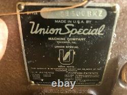 Vintage Union Special 51300 BKZ Industrial Sewing Machine Upholstery Denim